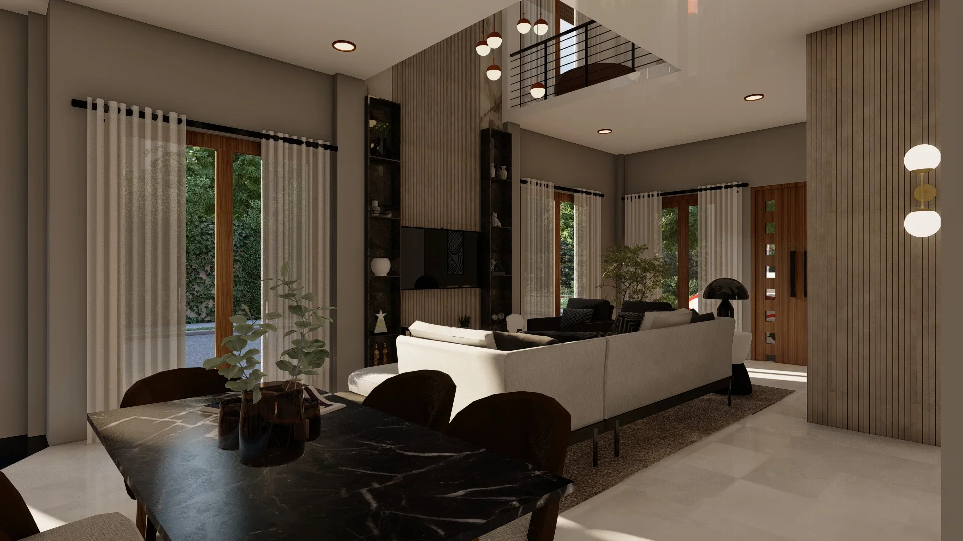 The Balanced Modern Home, Makuluduwa, Bigger living room