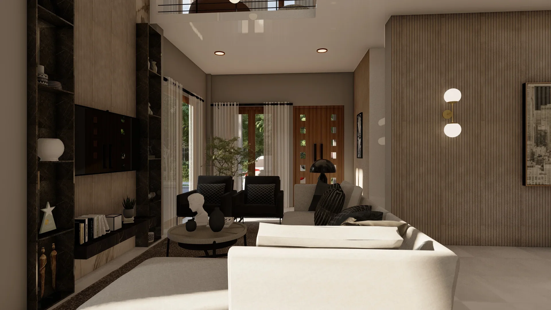 The Balanced Modern Home, Makuluduwa, Bigger living room