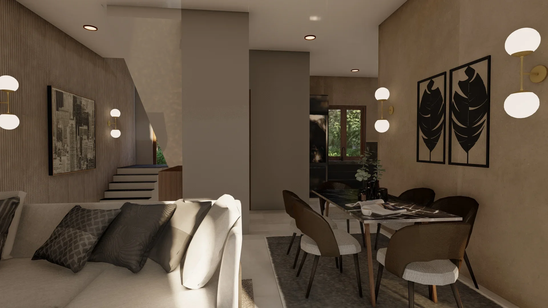 The Balanced Modern Home, Makuluduwa, Bigger living room