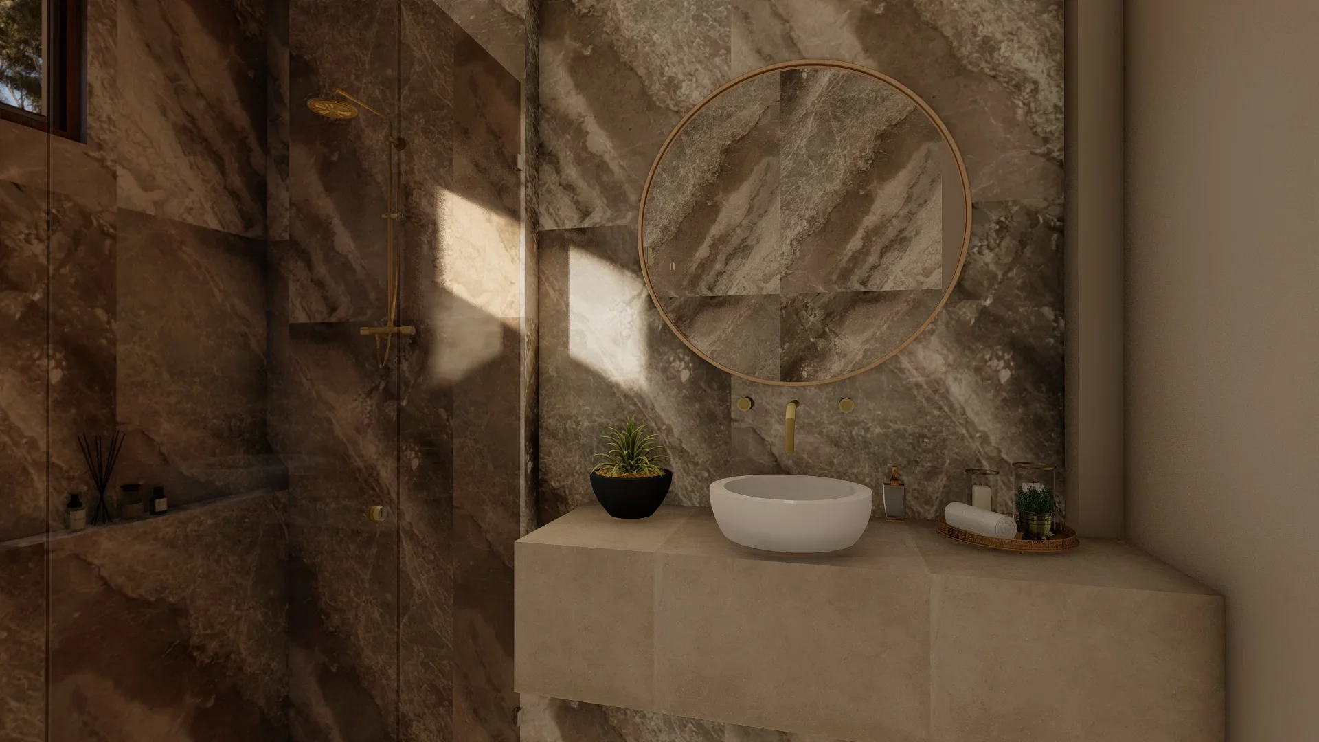 The Balanced Modern Home, Makuluduwa, bathroom