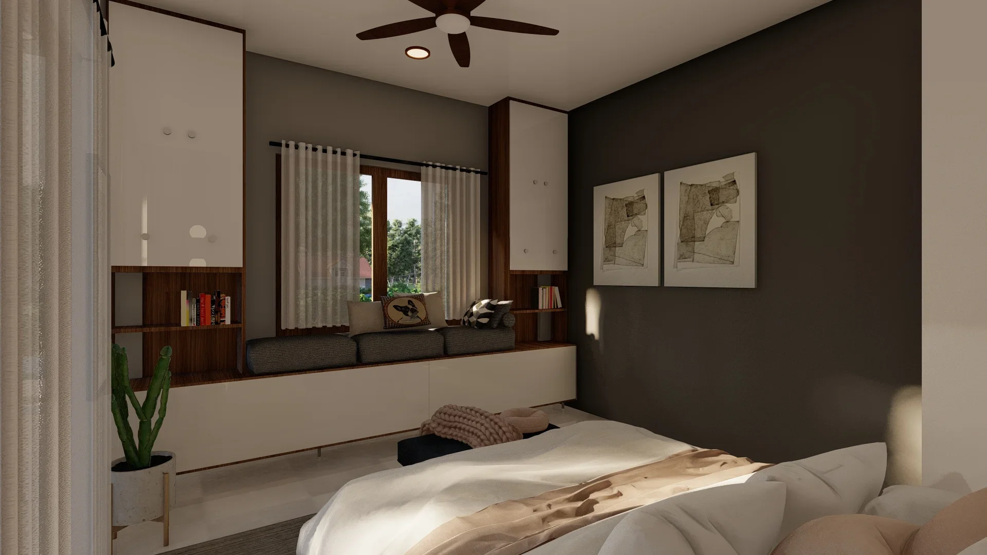 The Balanced Modern Home, Makuluduwa, bedroom