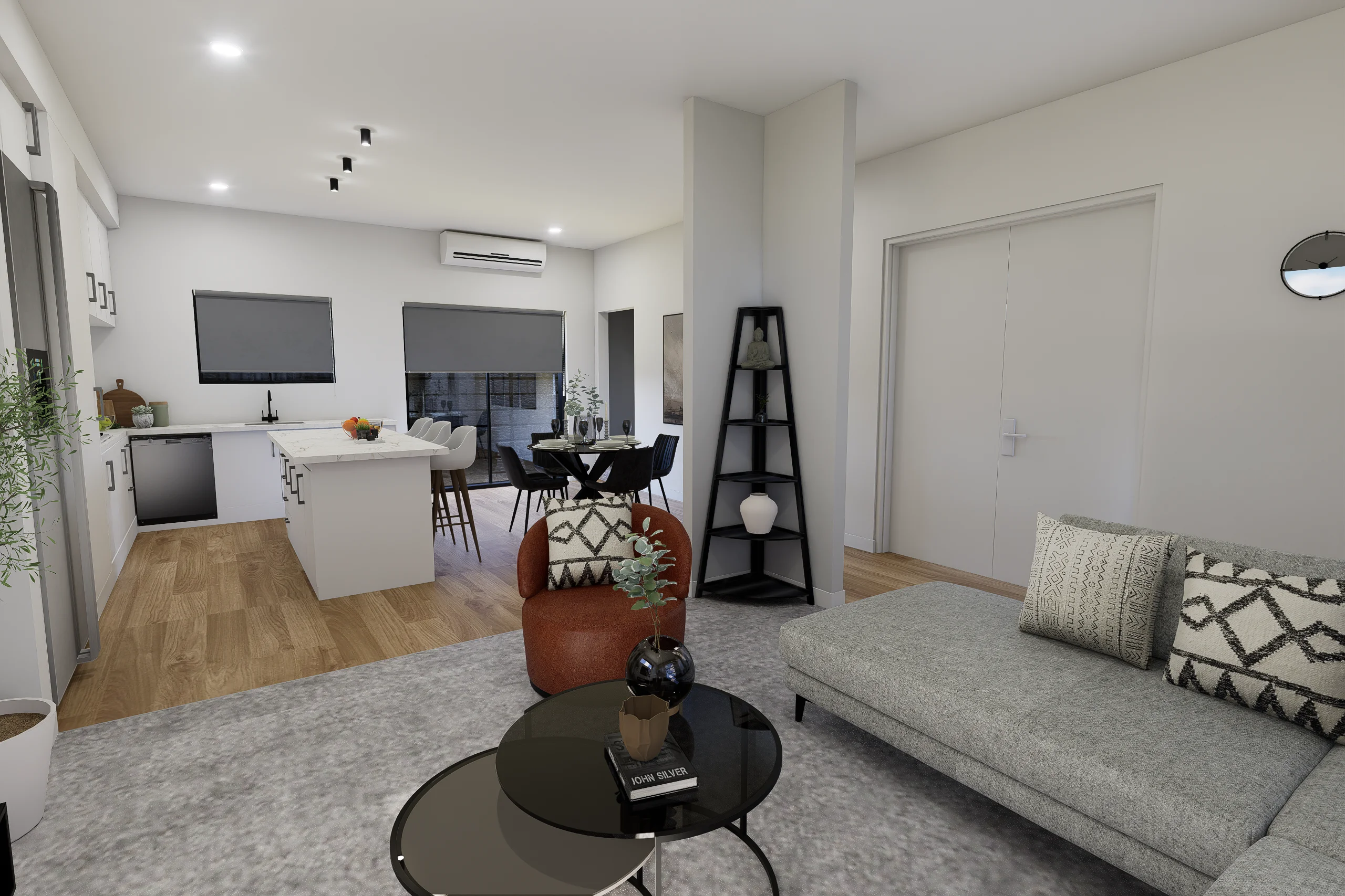 Interior Design, Greenvale, Australia, Residential interior design project, Living area angle 4