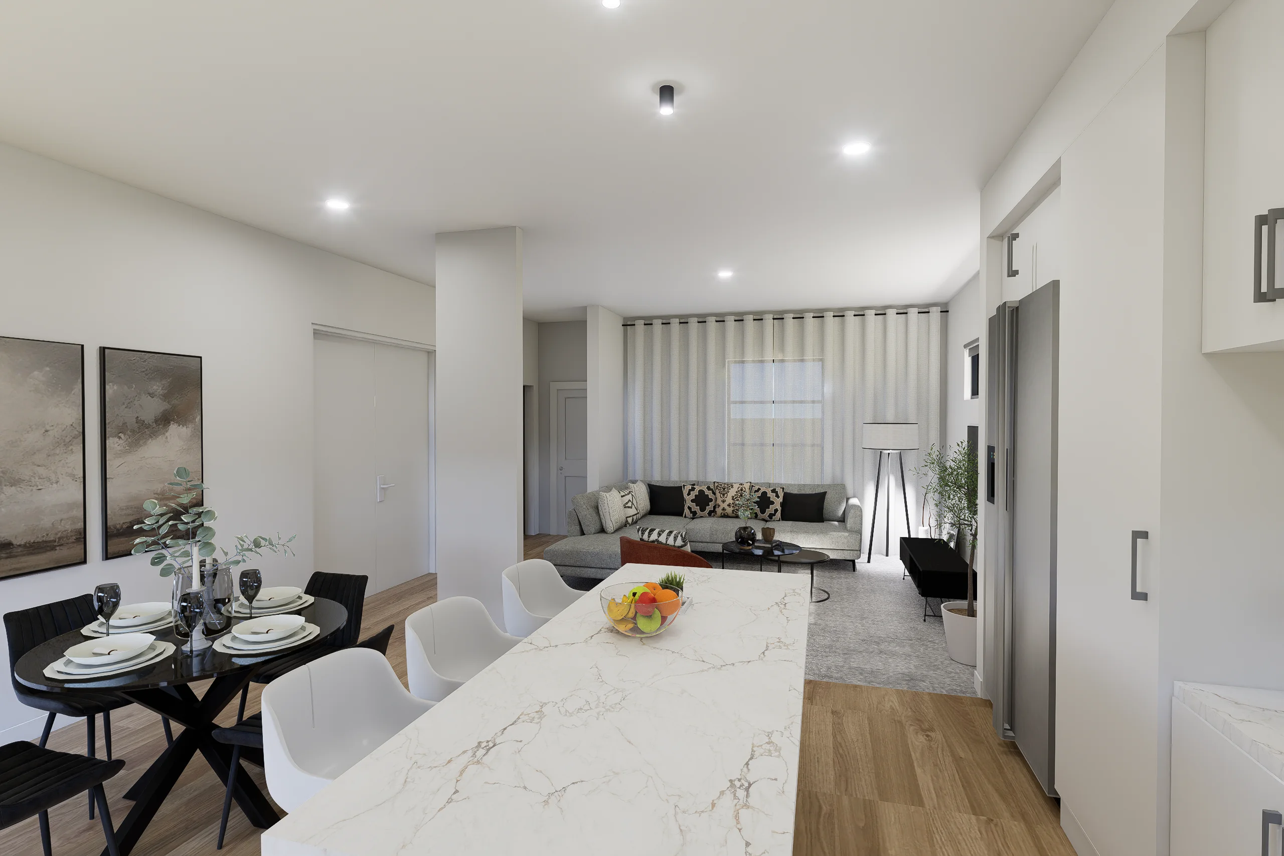 Interior Design, Greenvale, Australia, Residential interior design project, dining area angle 3