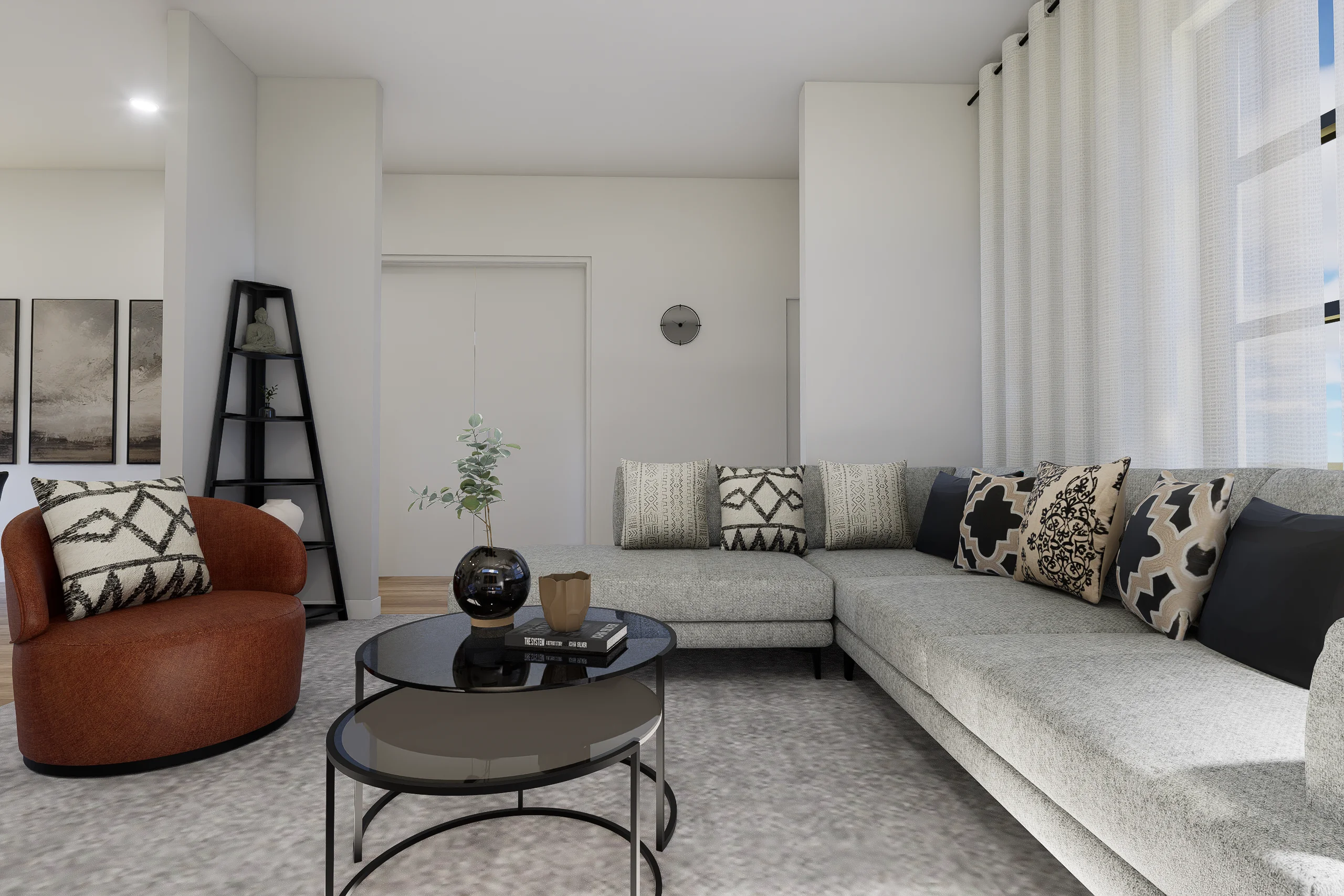 Interior Design, Greenvale, Australia, Residential interior design project, Living area angle 5