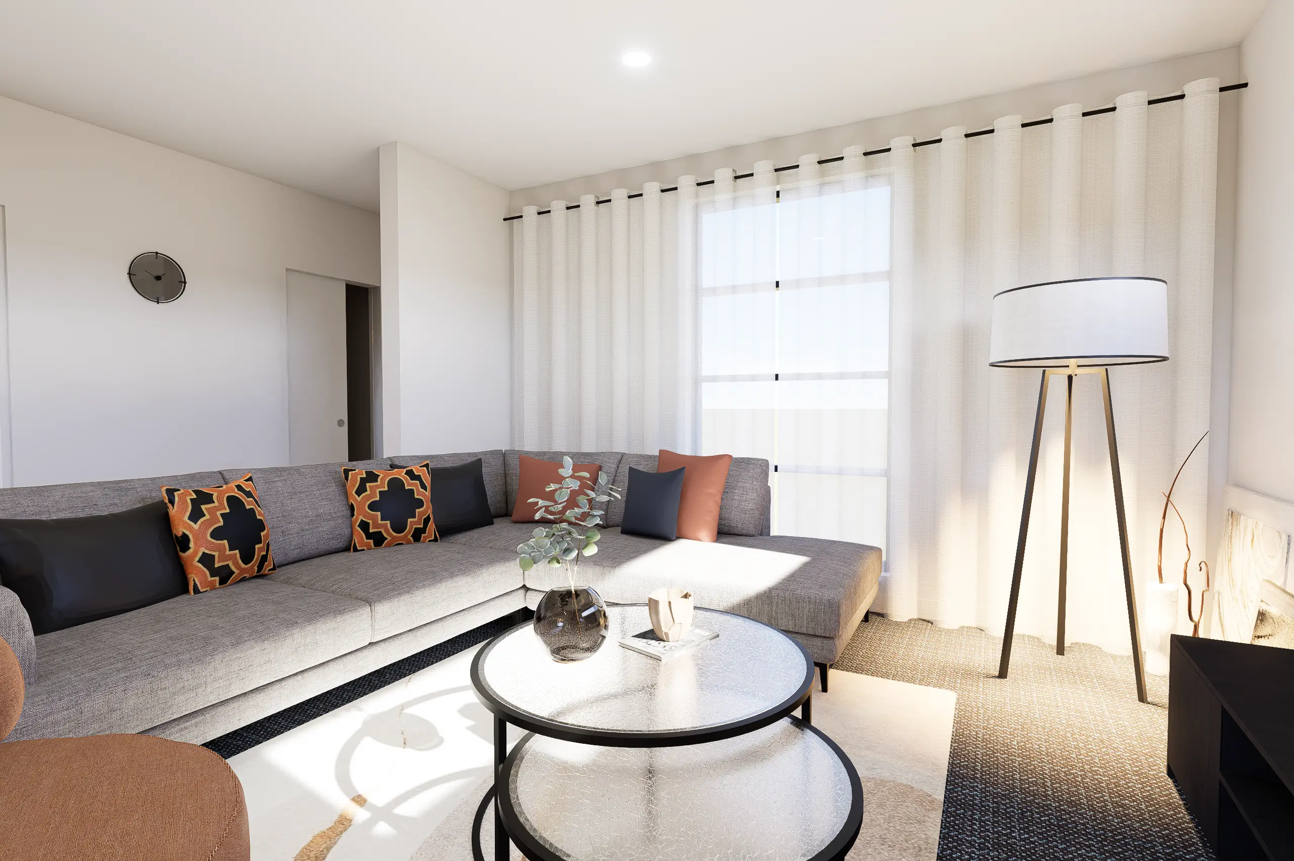 Interior Design, Greenvale, Australia, Residential interior design project, Living area angle 1