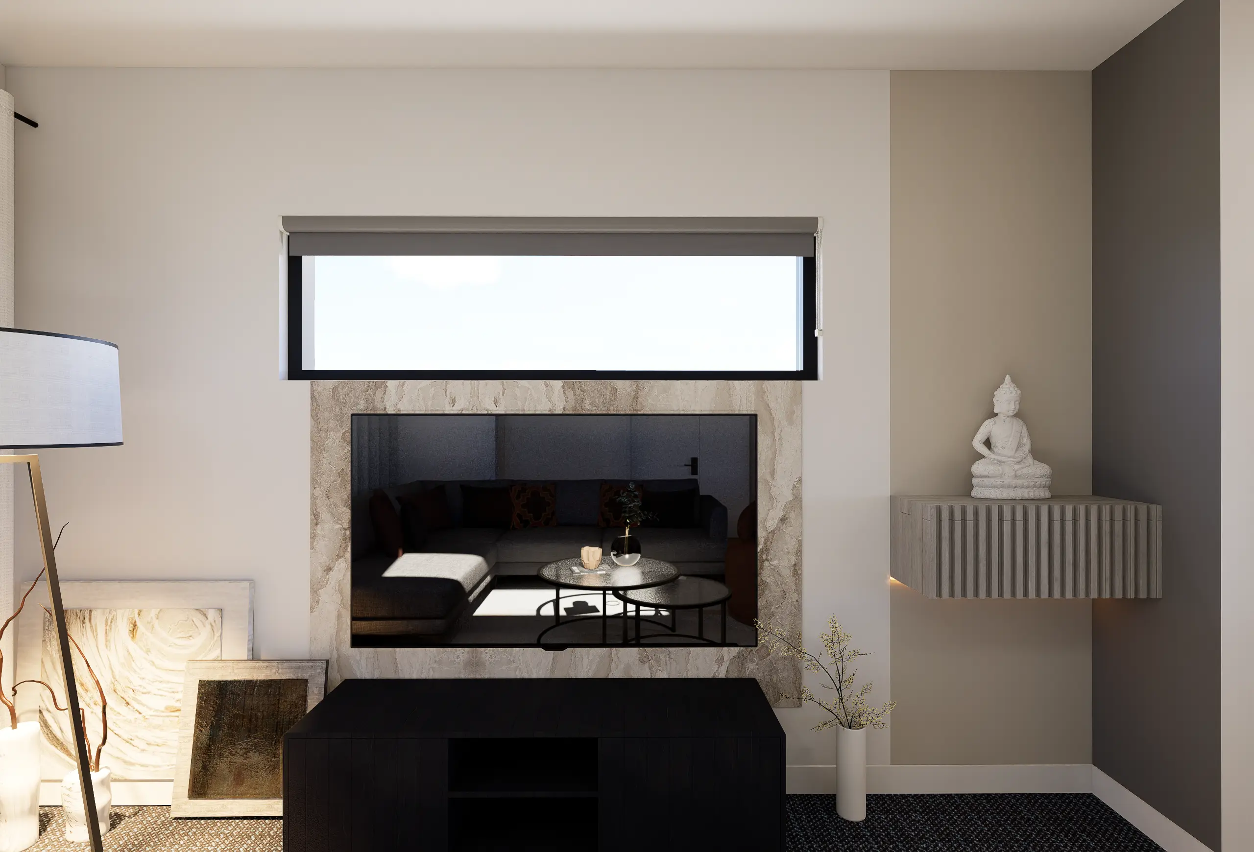 Interior Design, Greenvale, Australia, Residential interior design project, Living area angle 4
