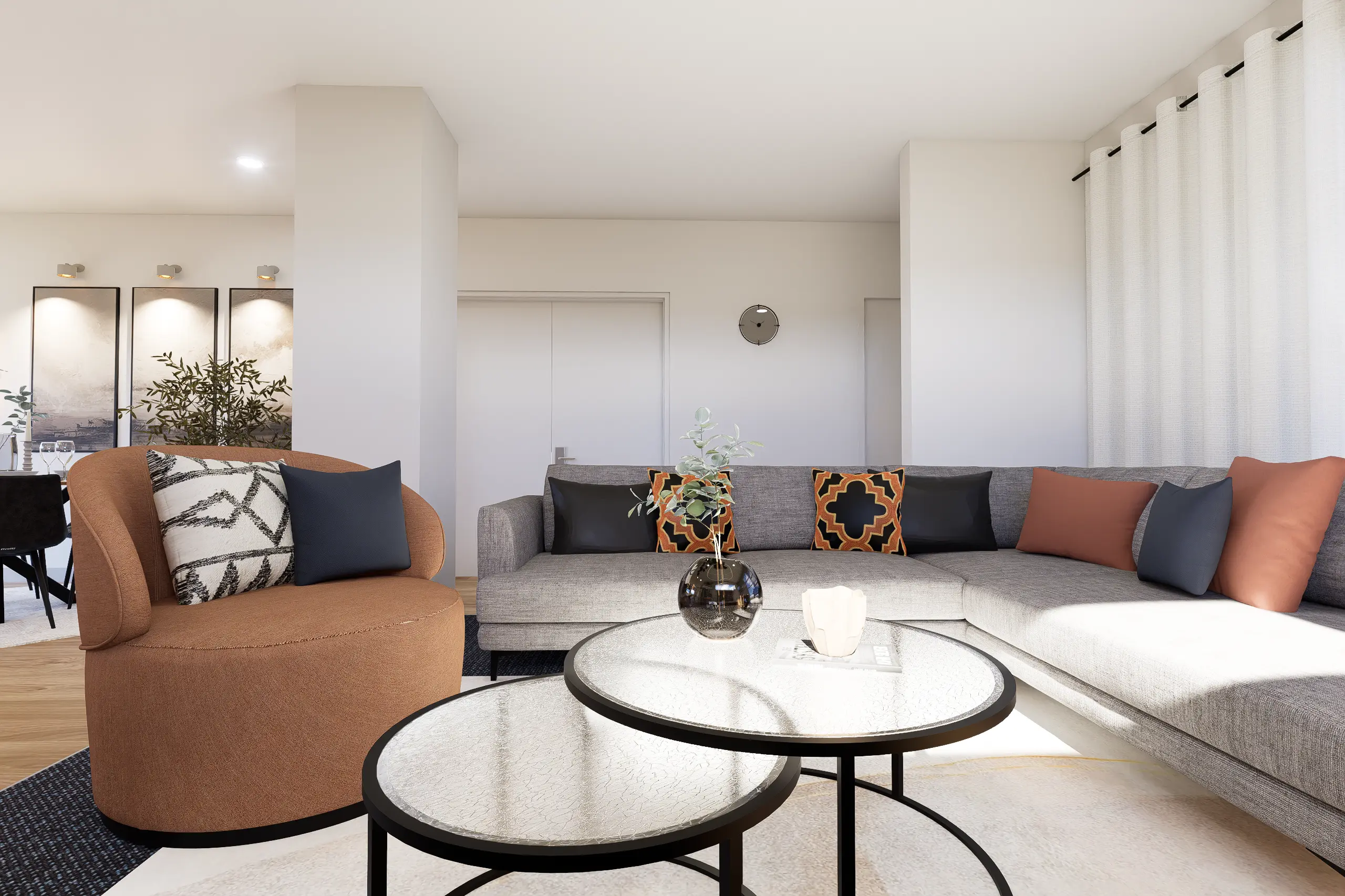 Interior Design, Greenvale, Australia, Residential interior design project, Living area angle 5