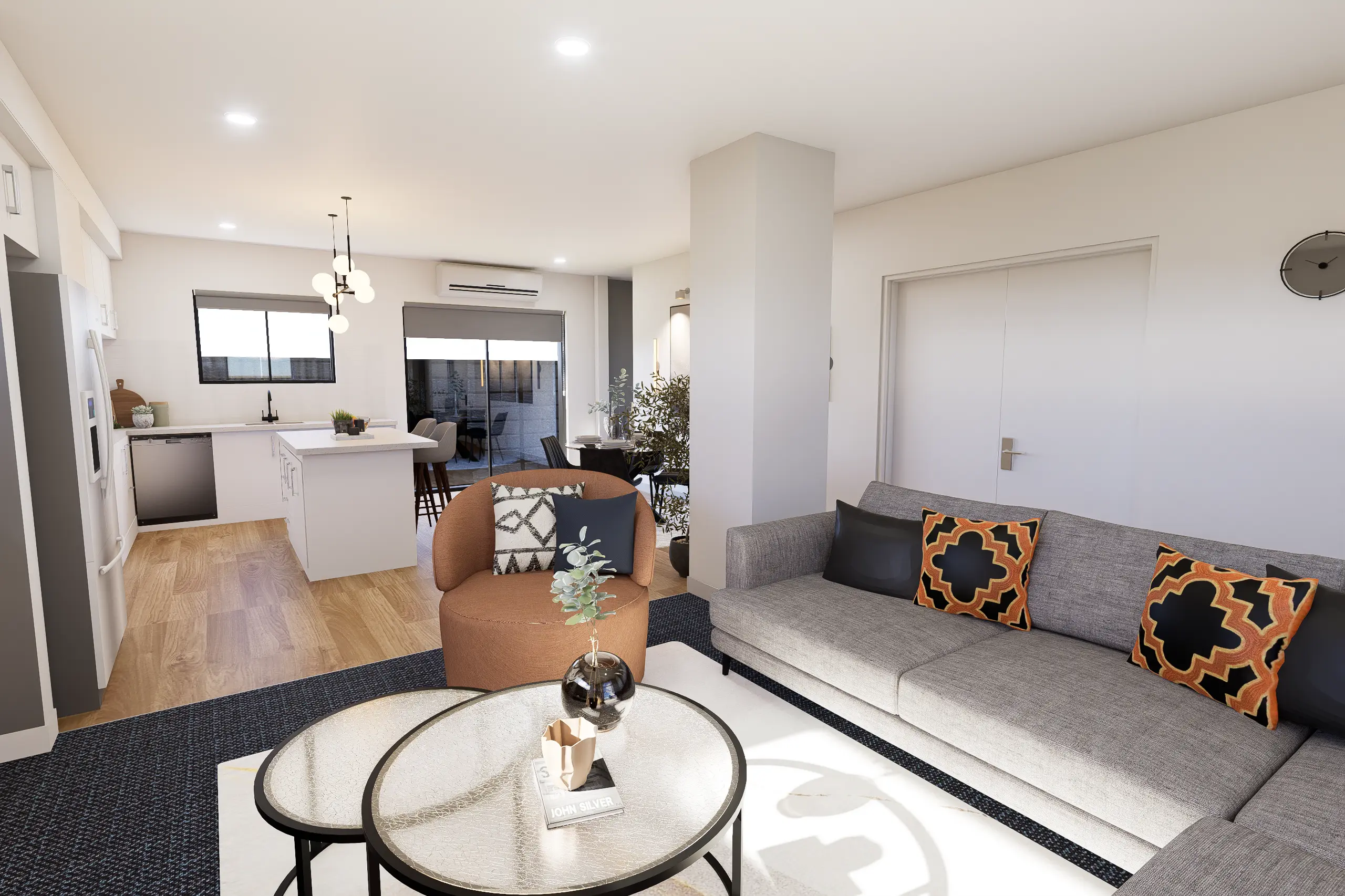 Interior Design, Greenvale, Australia, Residential interior design project, dining area angle 1