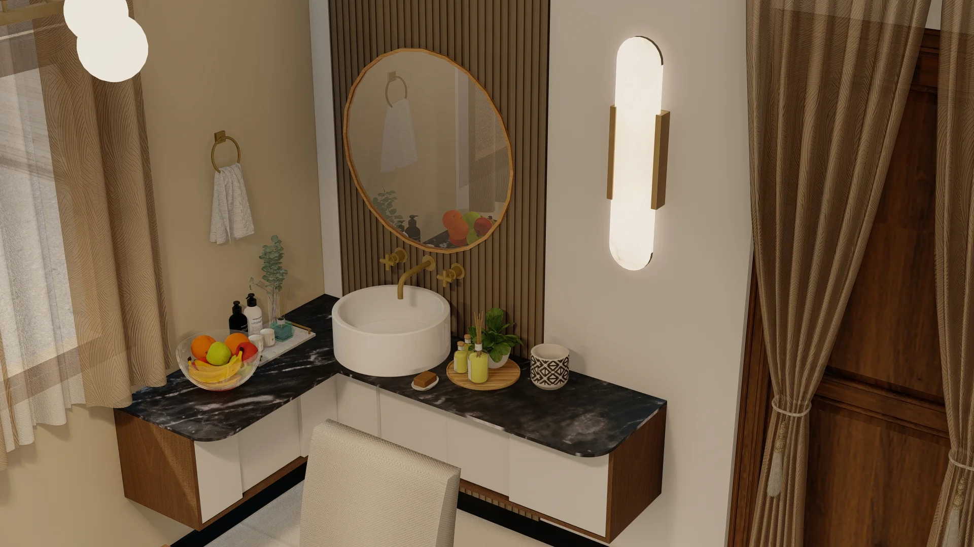 Residential interior design project, Navinna, style and budget, dining area 2