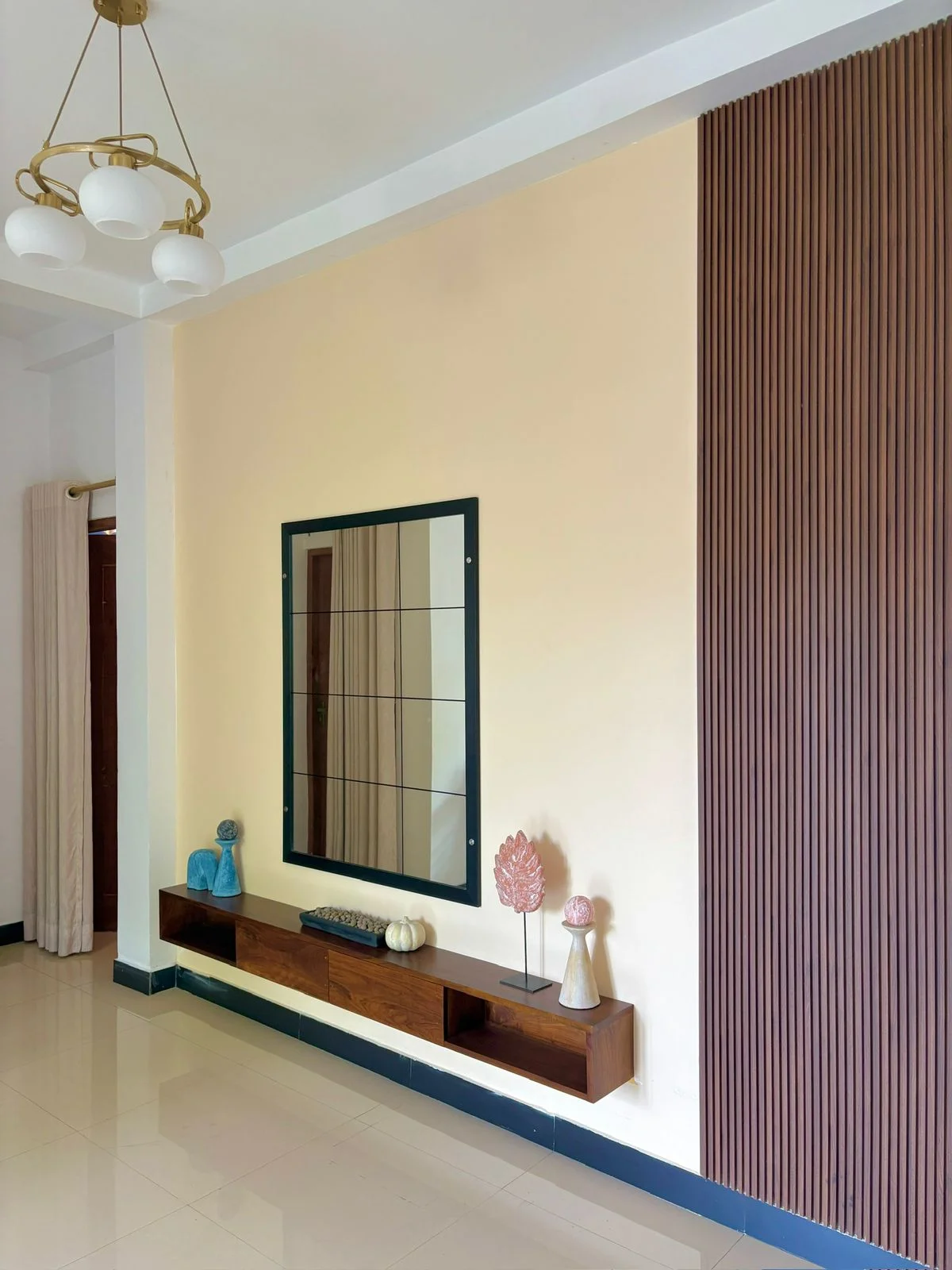 Residential interior design project, Navinna, style and budget, living area, work in progress