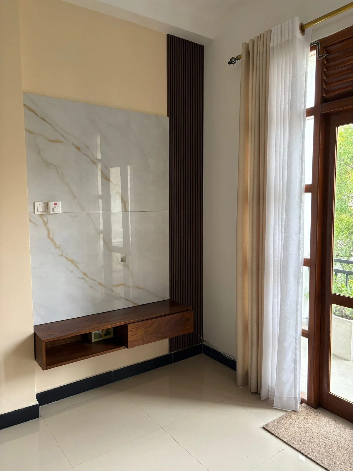 Residential interior design project, Navinna, style and budget, living room, work in progress