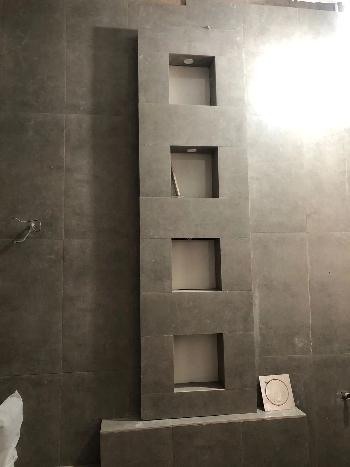 Brick & Ivory Residence, Biyagama, bathroom, work in Progress 