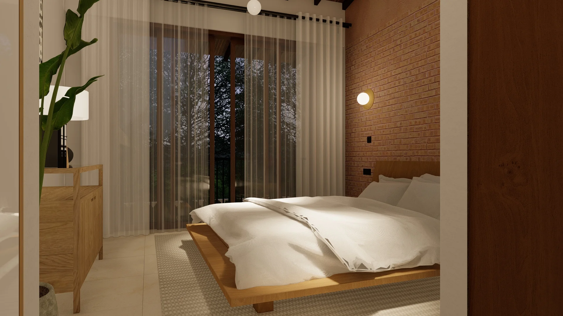 Brick & Ivory Residence, Biyagama, bedroom 