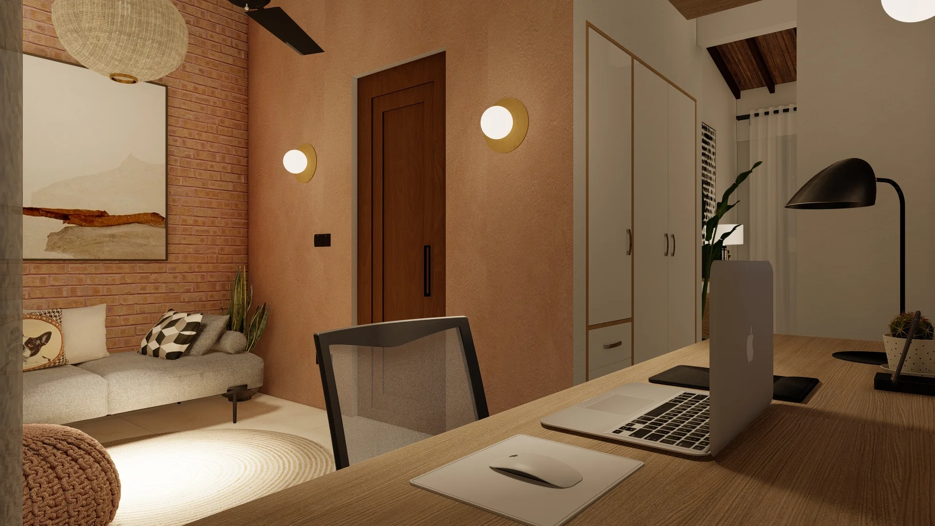 Brick & Ivory Residence, Biyagama, bedroom 