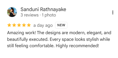 Google review - sanduni rathnayake
