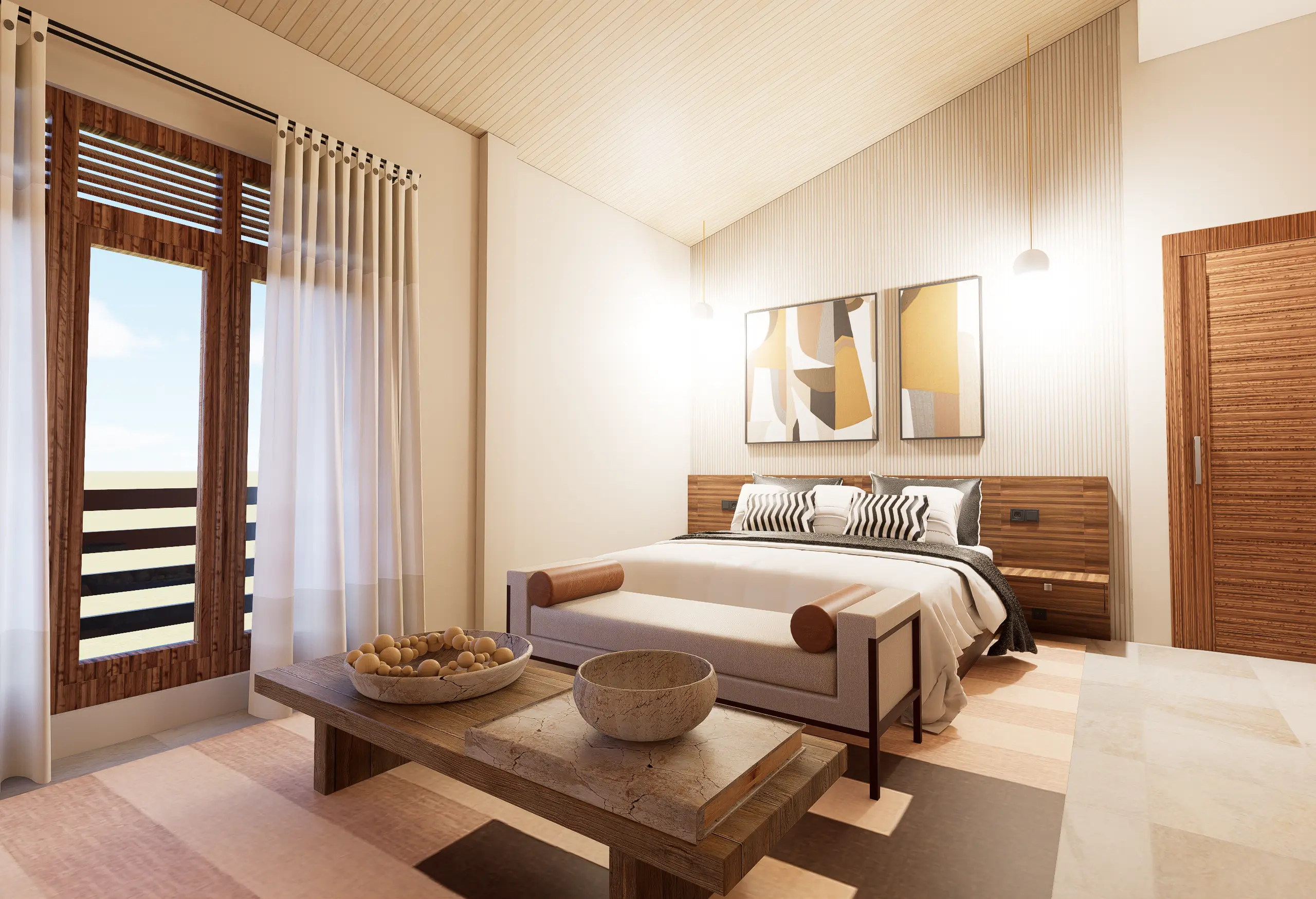 Timeless Luxury Villa Interior Design Project in Oruwala, Colombo, Sri Lanka, bedroom-1a