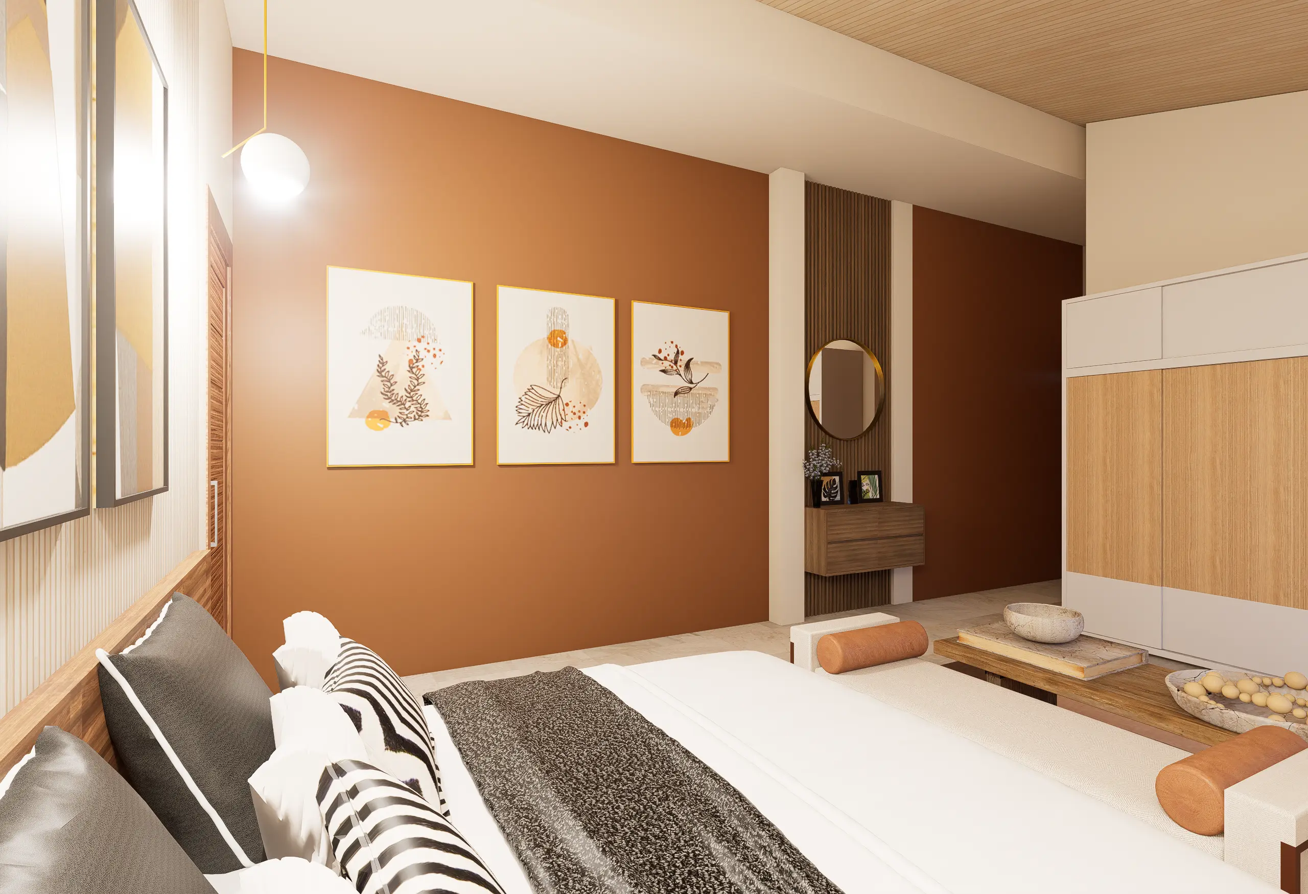 Timeless Luxury Villa Interior Design Project in Oruwala, Colombo, Sri Lanka, bedroom-1b