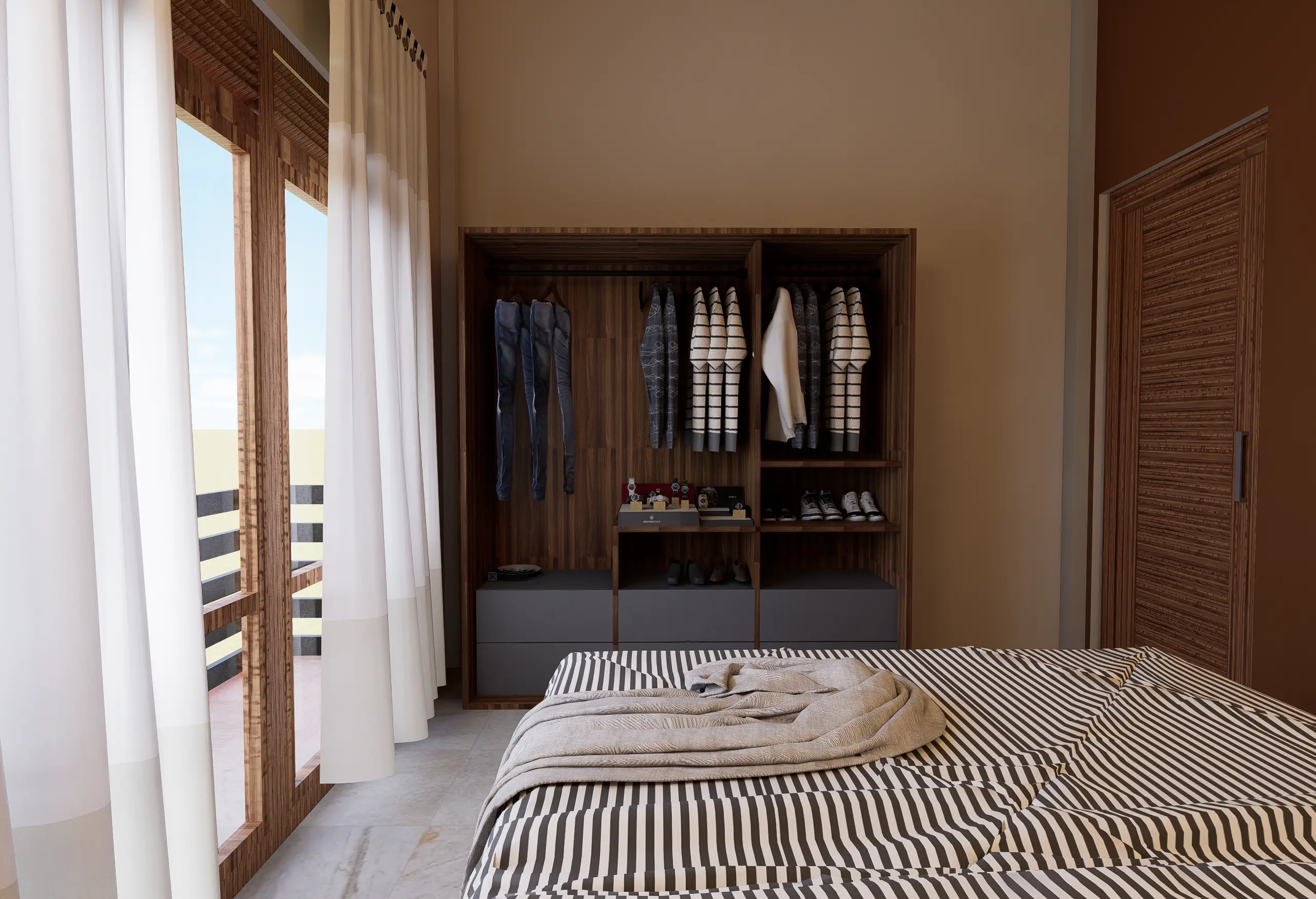 Timeless Luxury Villa Interior Design Project in Oruwala, Colombo, Sri Lanka, bedroom-2b